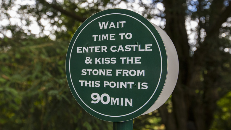 Sign outside Blarney Stone