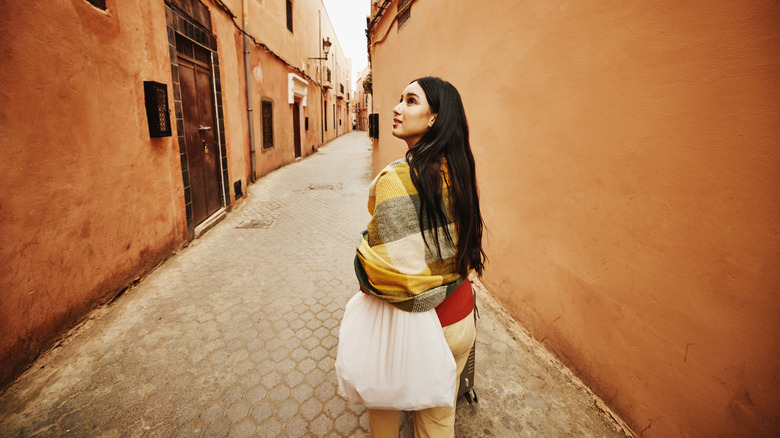 A woman exploring Marrakech