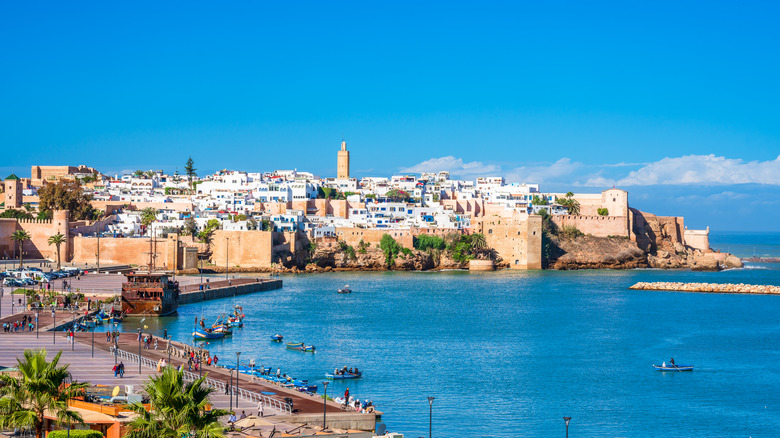 Panoramic view of Rabat on the coast of Morocco