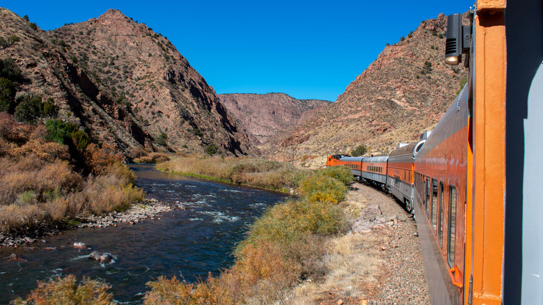 The Royal Gorge Route Railroad leaves from Canyon City Colorado