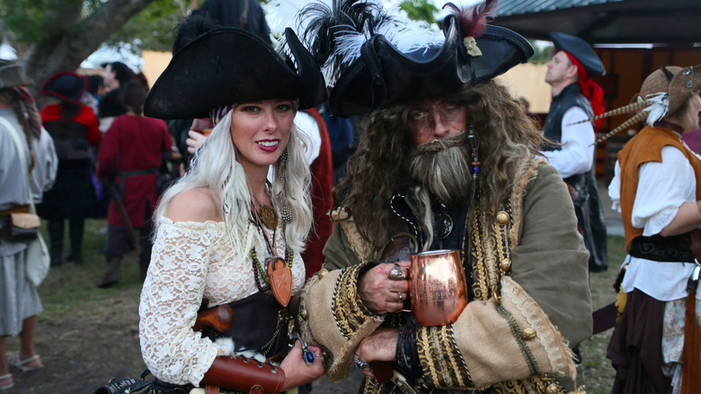 People in costume at Renaissance festival