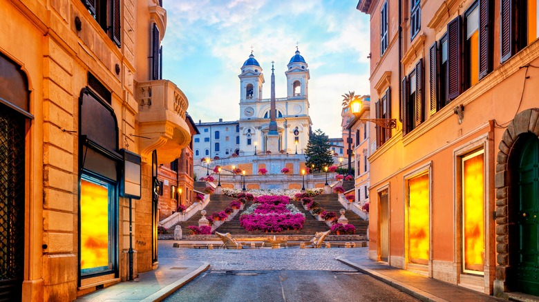 spanish steps via condotti rome