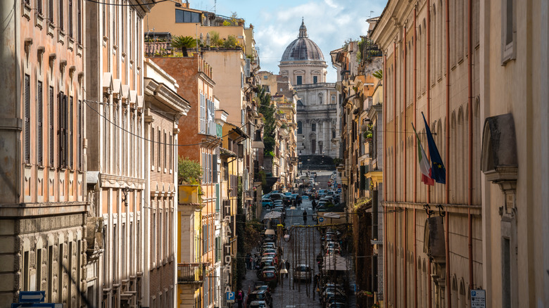 A street in Monti, Rome