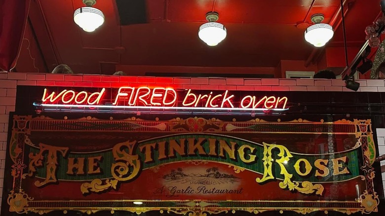 Interior of The Stinking Rose, San Francisco