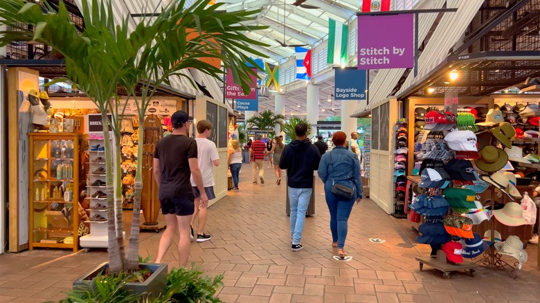 Customers shopping at Bayside Marketplace