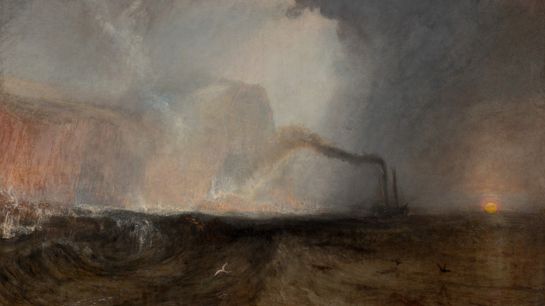 JMW Turner's painting of Fingal's Cave island of Staffa, Scotland