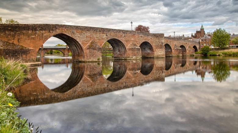 A view of the River Nith in Dumfries, Scotland