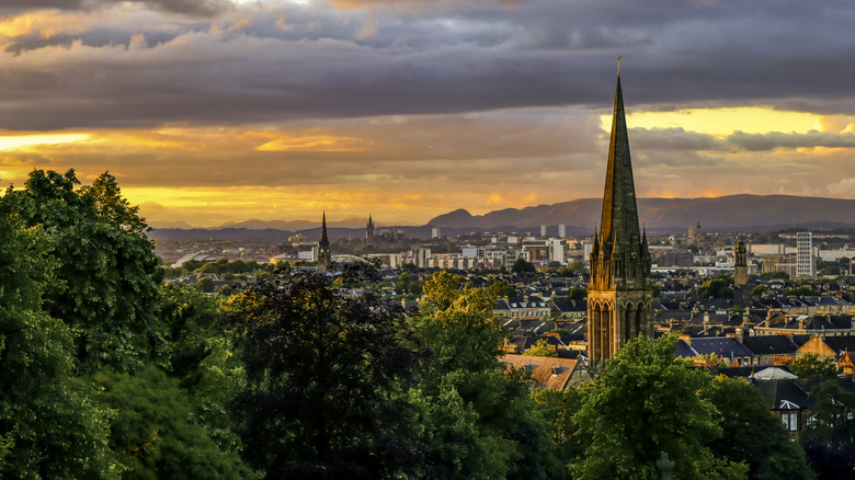 Aerial view of Glasgow