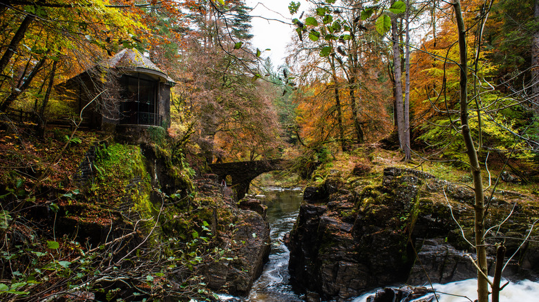 Ossian's Hall in The Hermitage forest