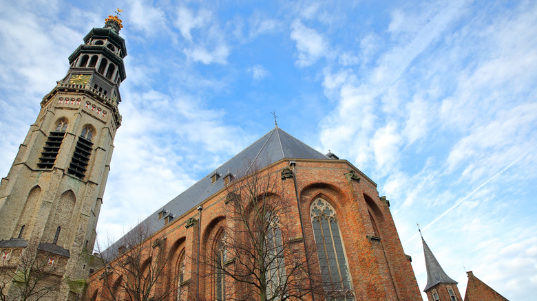 Lange Jan tower in Middelburg, Walcheren, Zeeland Province