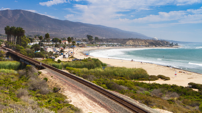 A railway track by the San Clemente coastline