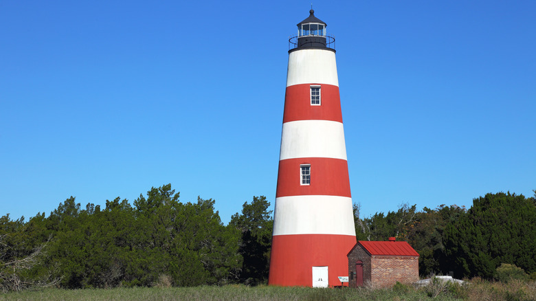 The lighthouse on Sapelo Island in Georgia