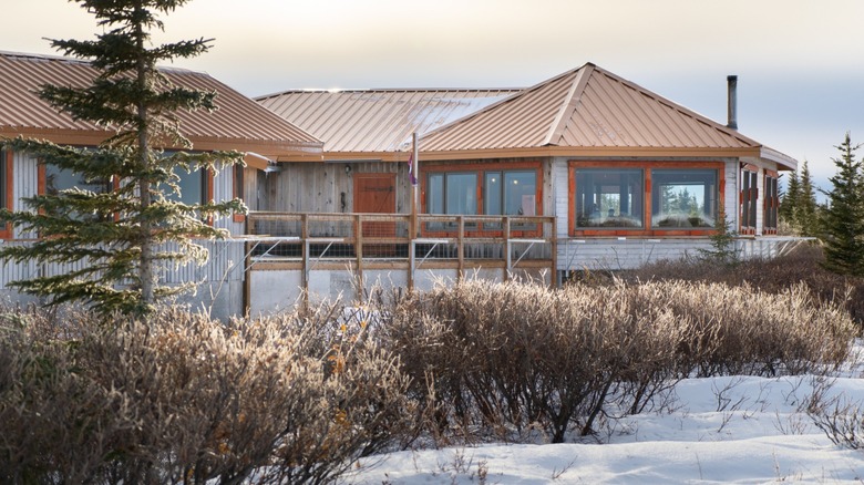 Exterior of Nanuk Polar Bear Lodge, near Churchill, Manitoba