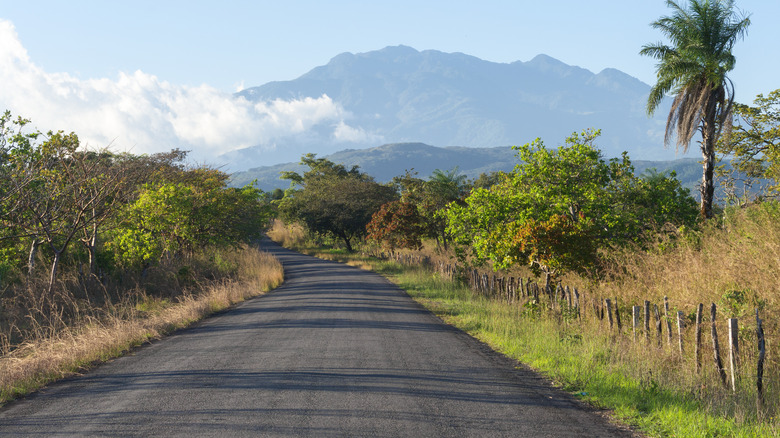 Road with view of Barú Volcano in Panama