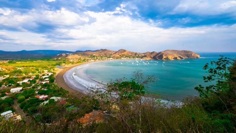 Sweeping beaches in San Juan del Sur, Nicaragua