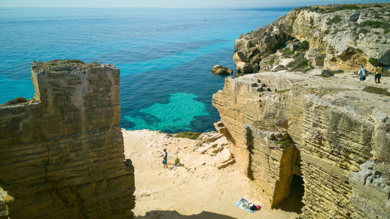 Favignana's Bue Marino beach