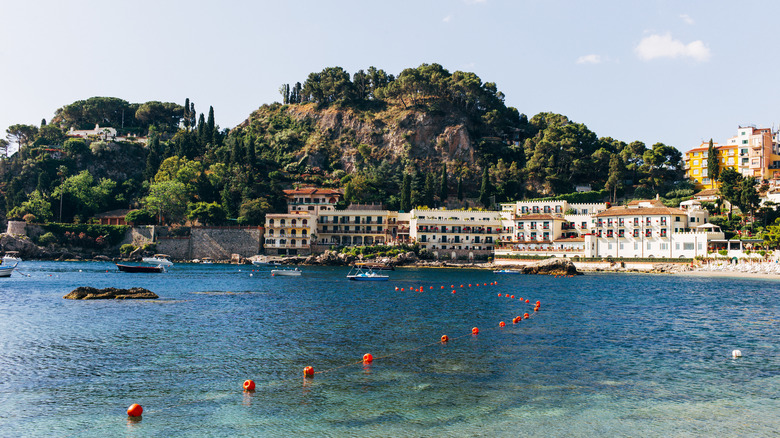 Beach in Taormina, Sicily