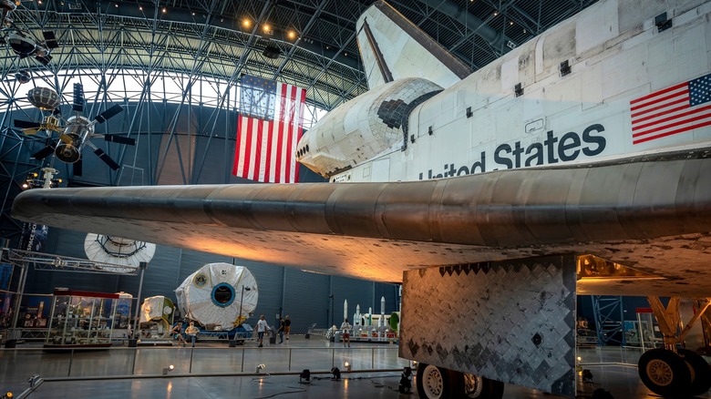 Wing of Space Shuttle Discovery