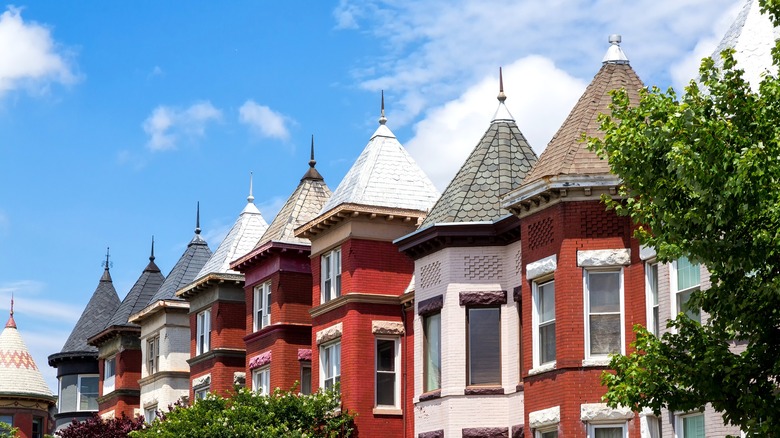 Victorian row houses in Bloomingdale, D.C.