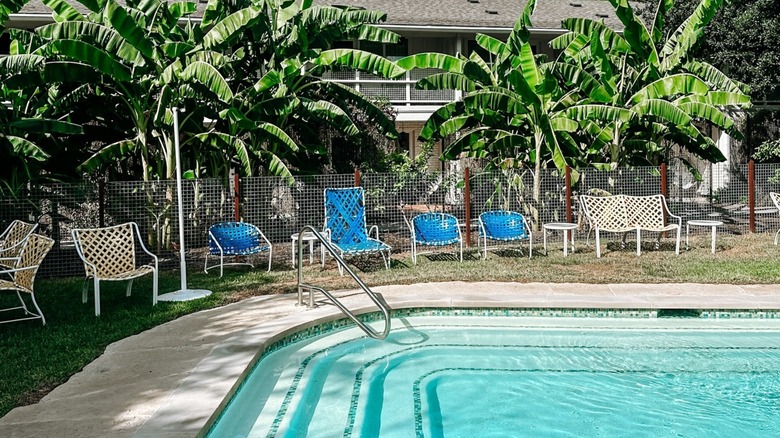 Pool area at Stagecoach Inn