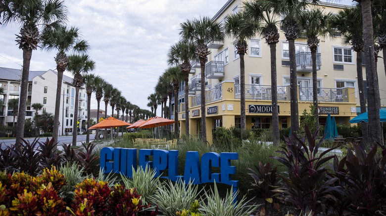 The entrance of Gulf Place in South Walton