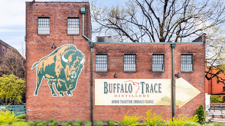 Buffalo Trace Distillery exterior on the Kentucky Bourbon Trail