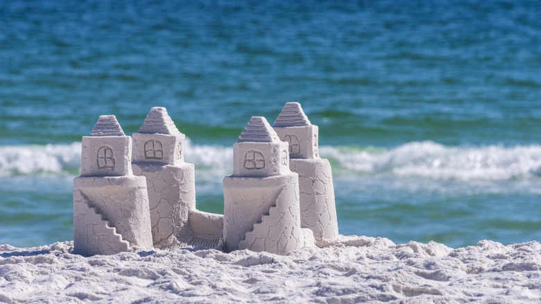 Sandcastle at Opal Beach in Gulf Islands National Seashore