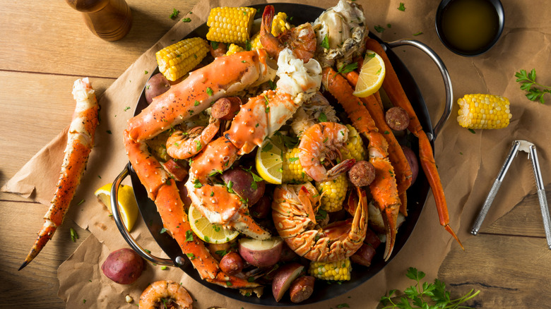 Cajun seafood boil