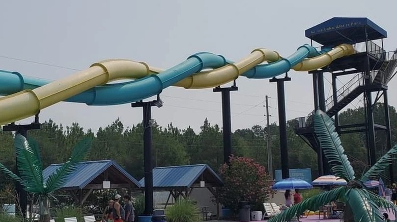 Water slides at White Lake Water Park, North Carolina