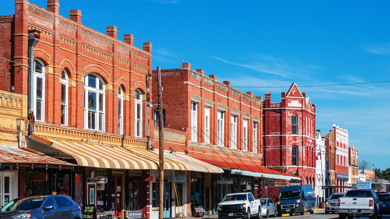 Old buildings in Lockhart, Texas