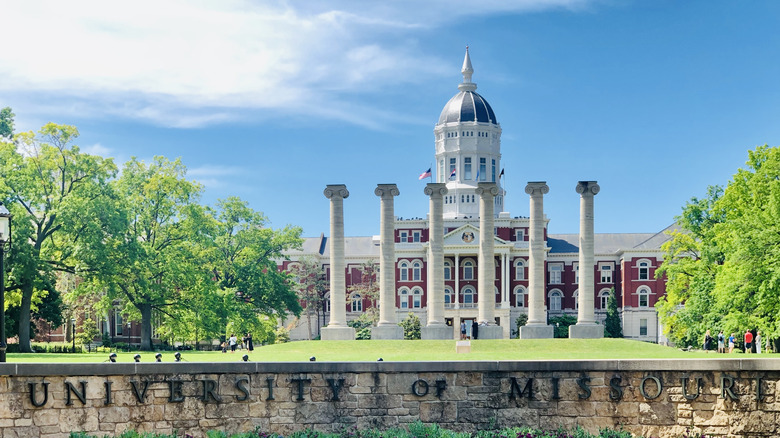 Mizzou campus on a sunny day