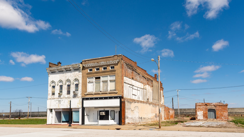 Two abandoned shops in Cairo, IL