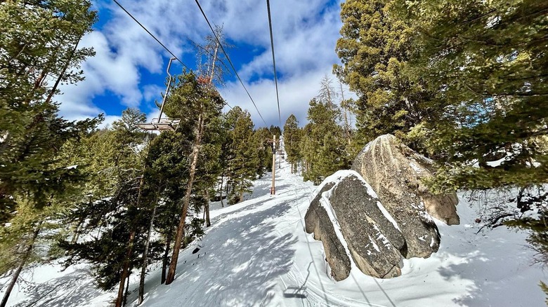 Ski lift on Maverick Mountain near Polaris, Montana