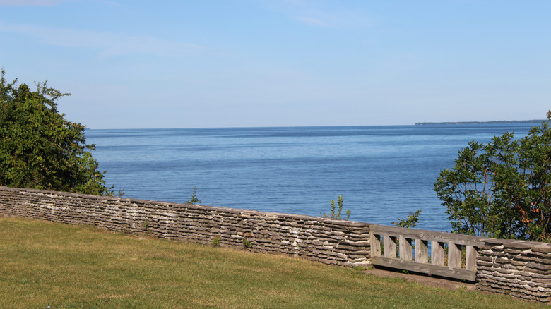 Lake Ontario from Sackets Harbor Battlefield, New York