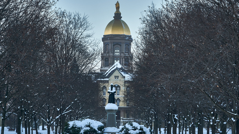 South Bend, Indiana, Notre Dame snow scene