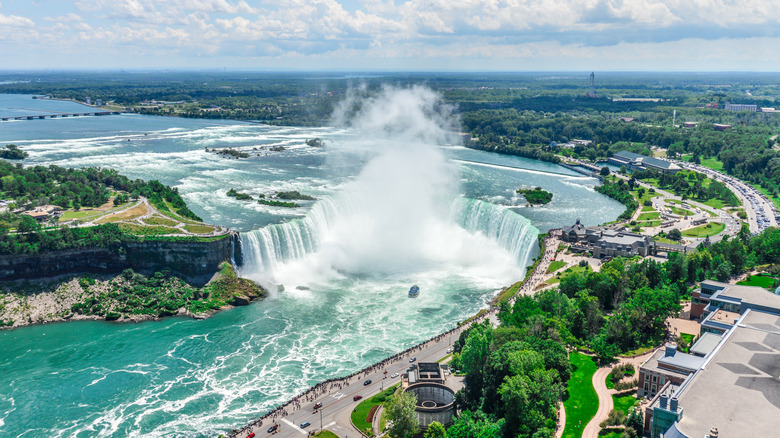 Aerial view of Niagara Falls