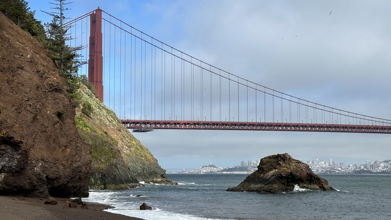 Golden Gate Bridge from beach