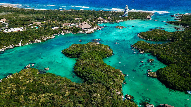 A bird's eye view of Xel-Ha Park