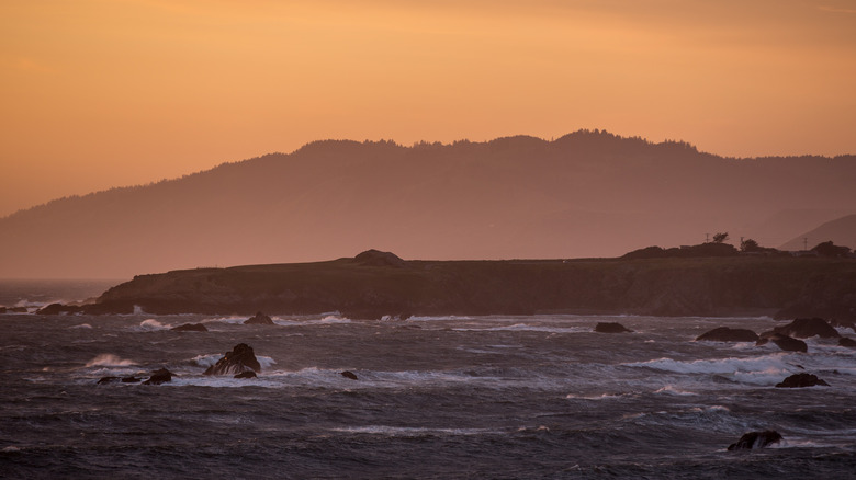 Portuguese Beach at sunset