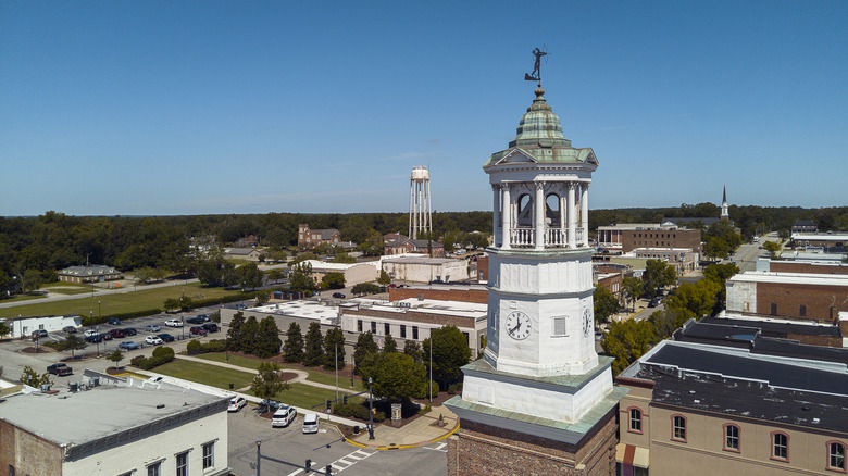 Landscape of the city of Camden, South Carolina