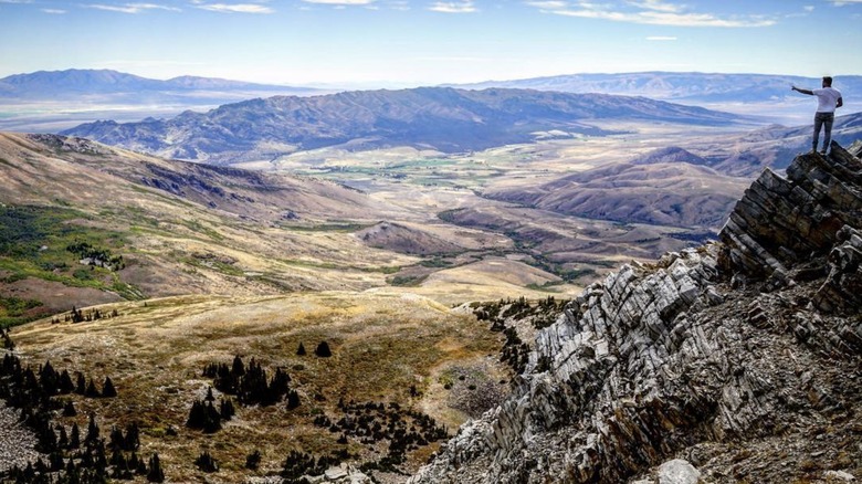 A view from the Albion Mountains, Idaho