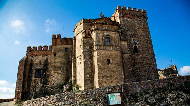 The Castillo de Aracena on a sunny day in Aracena, Spain