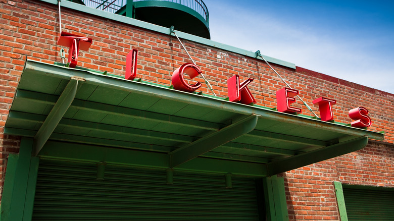 Ticketing booth of a sports stadium