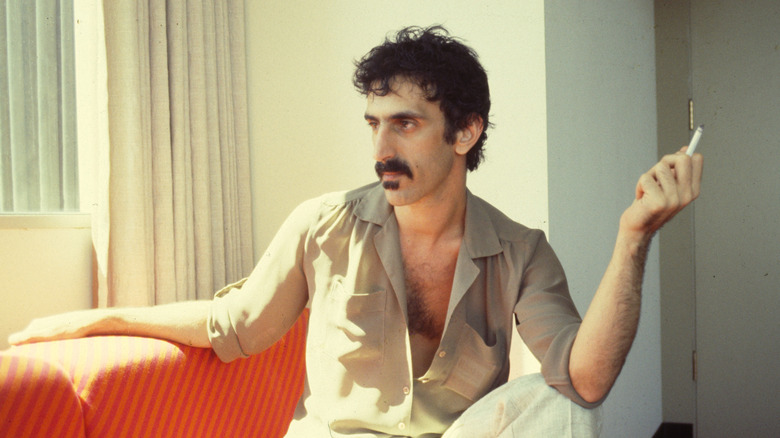 Frank Zappa in his Laurel Canyon home