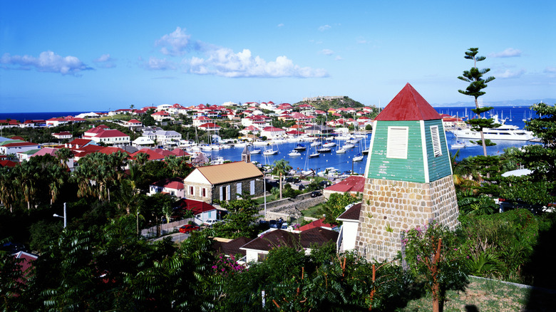 Swedish Clock Tower overlooking Gustavia, St. Barts