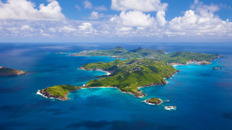 Aerial view of St. Barts