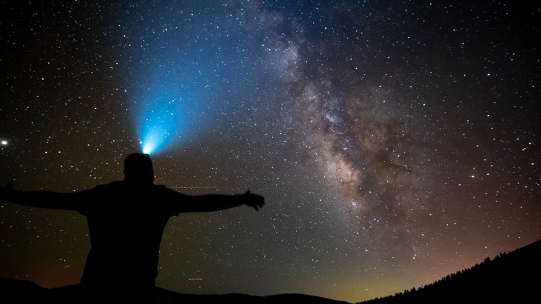 Stargazer seeing the Milky Way