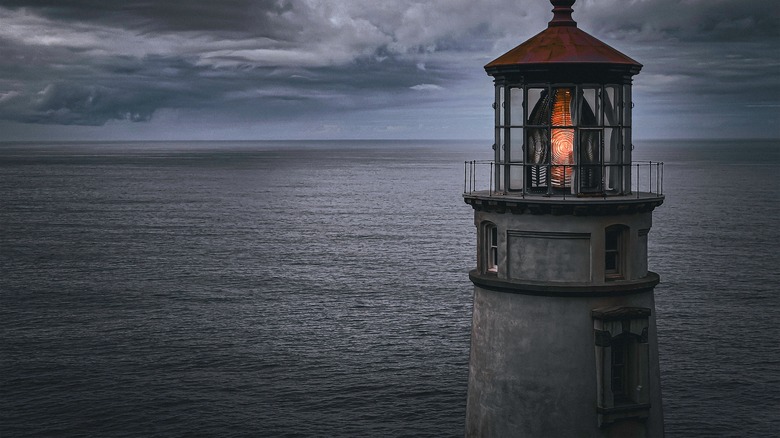 ominous Heceta Head Lighthouse