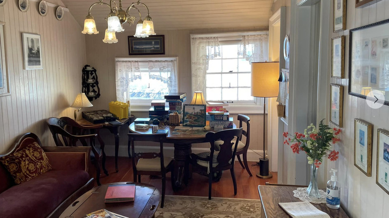 Community rec room at East Brother Light Station