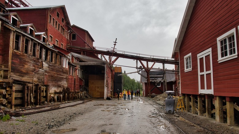 small group exploring Kennecott